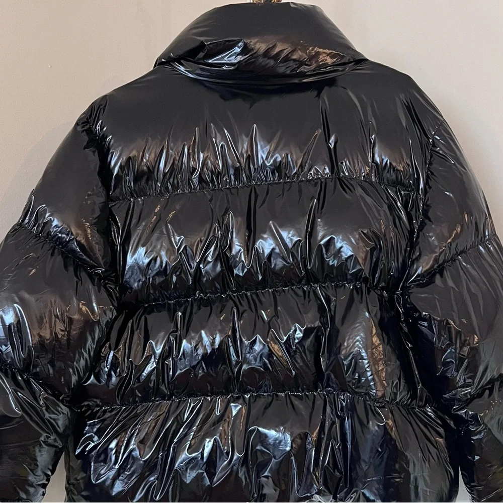 Noize “Coco” Cropped Glossy Puffer NEW - Picture 2 of 14